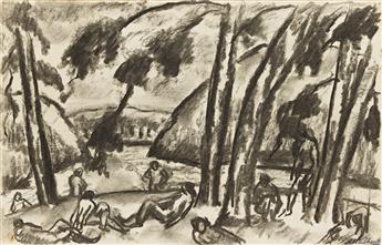 ABRAHAM WALKOWITZ (1878 - 1965, RUSSIAN/AMERICAN) Group of three works.